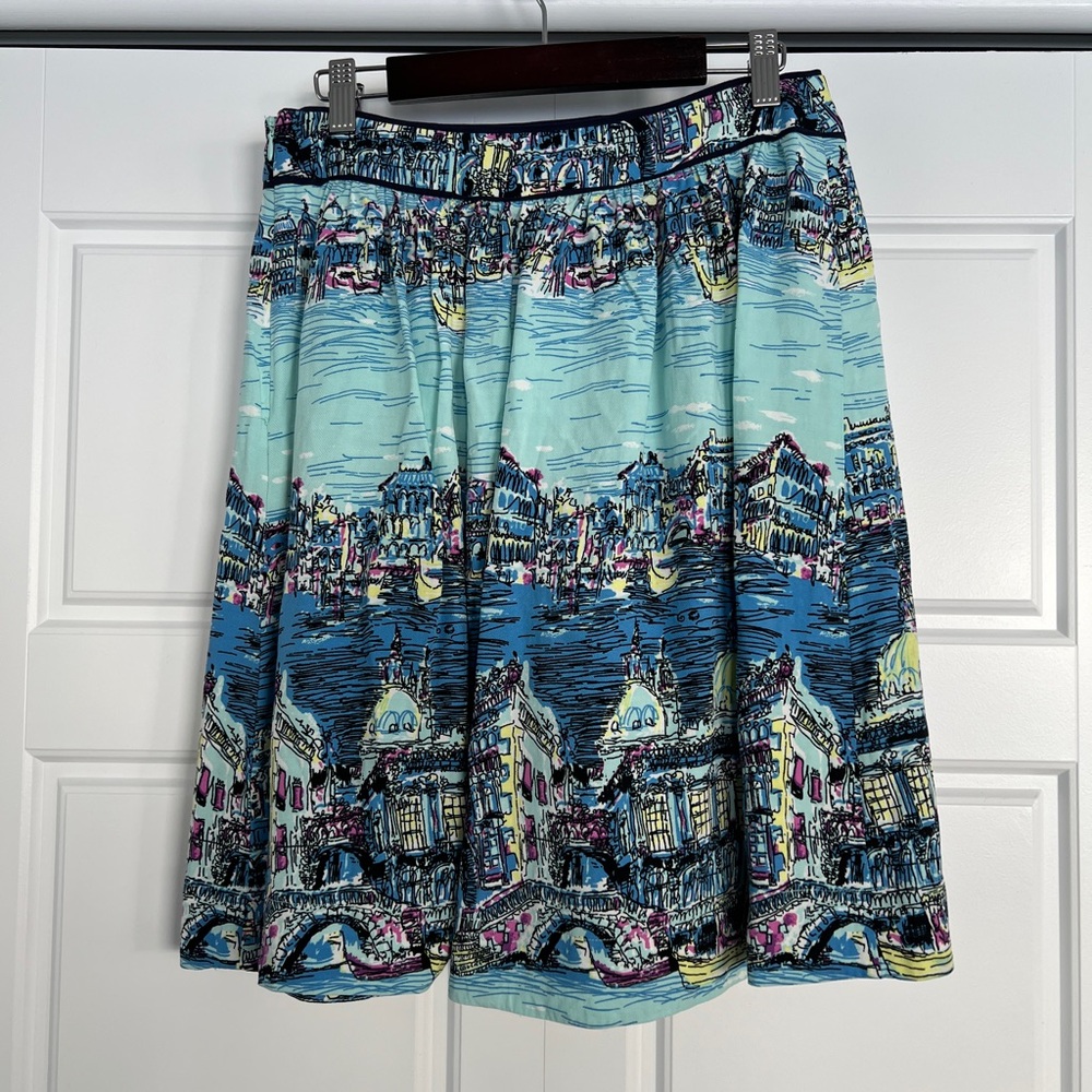 Anthropologie scenic print skirt